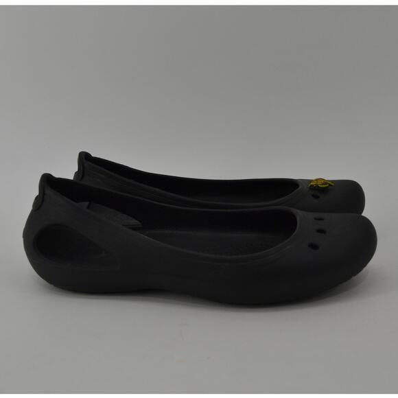 Crocs Womens Sz 8 Alice Work Flats Classic Comfort Black - Picture 5 of 14